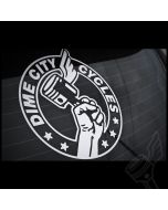 Decal - Window - DCC Wing'd Piston - 4 inch or 10 inch - White