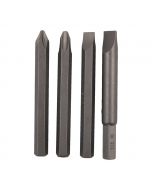 Driver Bit Set - 2 x Phillips - 2 x Slotted - 3 inches