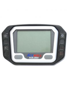 Speedo - Tach - Multifunction - Digital - Silver - Black - Acewell 3904