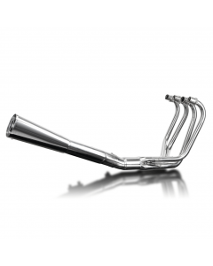 Exhaust System - 4-1 - Megaphone Muffler - Stainless - CB500 Four - CB550 - 1971-1978
