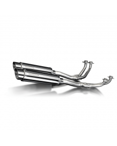Exhaust System - 4-2 - Round Muffler - Stainless - GL1000 - 1975-1978